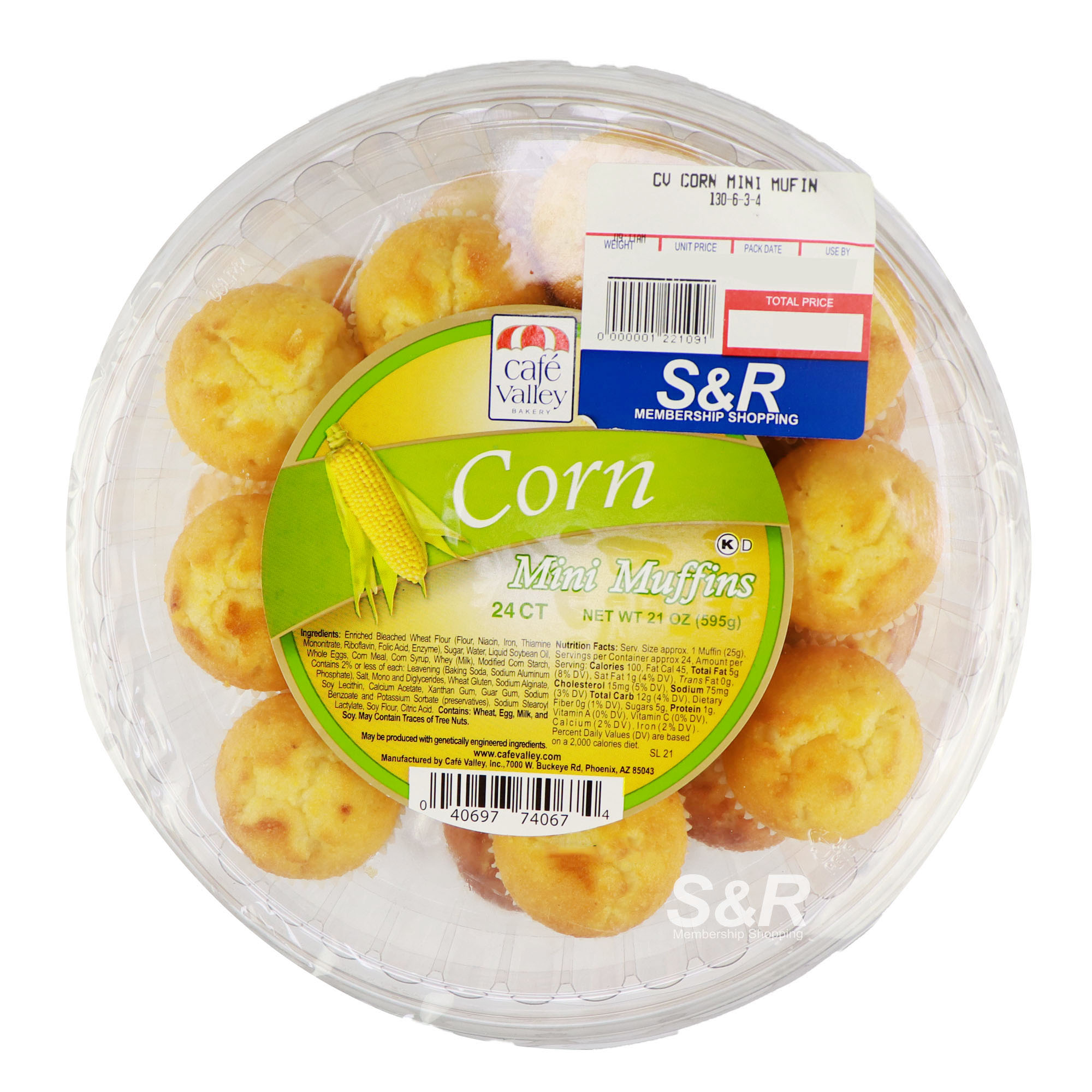 Cafe Valley Corn Mini Muffins 24pcs Cafe Valley Corn Mini Muffins 24pcs